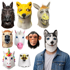 Adult Latex Animal Head Mask