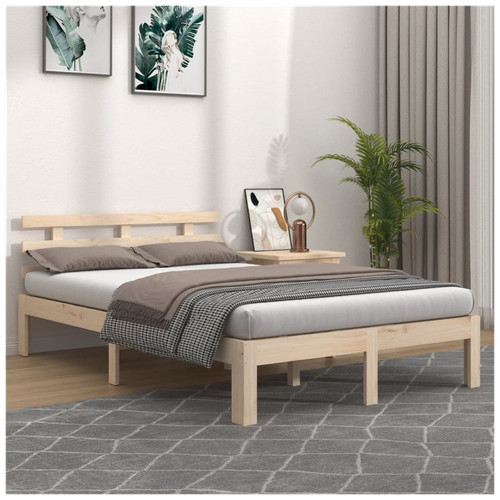 Bed frame solid - frame, pine
