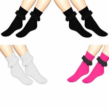 3 Pair SOCKS  Women's Frilly