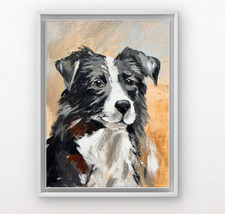 Original Collie Dog Portrait