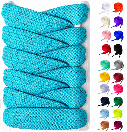 Flat shoe laces for trainers - flat,