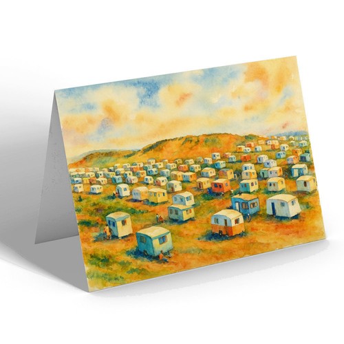 Greeting card the caravan - greeting,