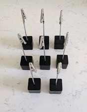 8 X Black Table Place