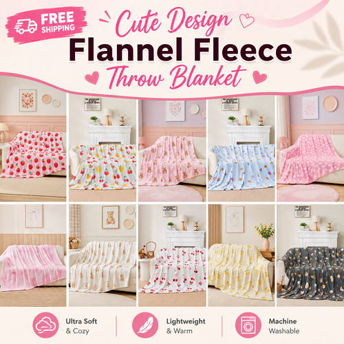 Fun design flannel - flannel, fleece