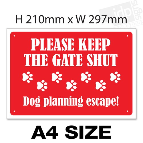 Please keep the - gate,