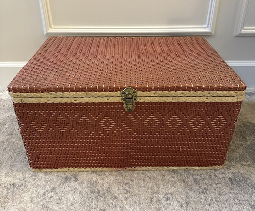 1950s redmon woven wicker - 1950s,