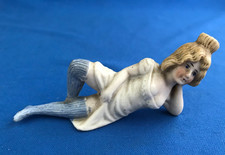 Antique German Bisque Risquée Reclining Woman