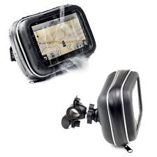 Motorcycle Handlebar Mount & Waterproof Case For Garmin Zumo 660 350 5'' Sat Nav