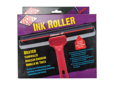 Rubber Brayer Roller 200mm Block Printing Lino Roller - Hard Rubber ESSDEE Roll