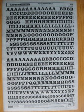 .1 x  Letraset Upper Case &