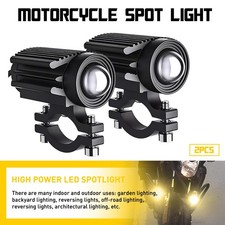 2X Motorcycle LED Spotlights