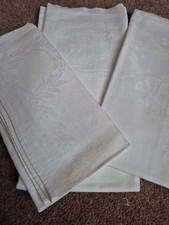 3 Odd Vintage Damask  Napkins