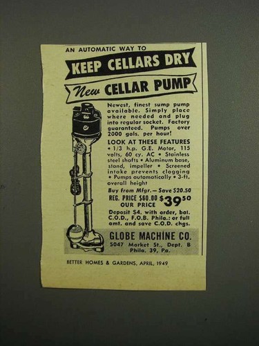 1949 globe machine - 1949, co.