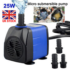 4/8/15/25W 1500L Submersible Water Pump Fish Tank Aquarium Feature Pond Fountain