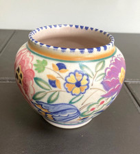 Early 1928-37  Traditional Ware Poole Pottery Hand-Painted Vase AP Pattern