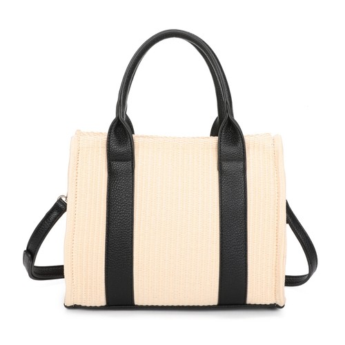 Ladies small straw tote bag - small,