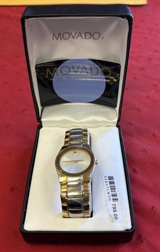 Movado museum two tone watch - museum,