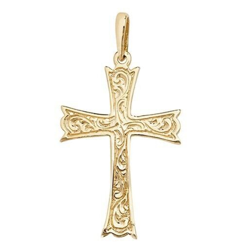 9ct yellow gold patterned - gold,