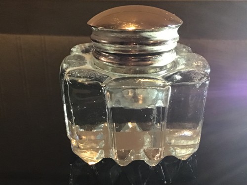 Antique victorian inkwell - inkwell,