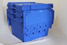 3 Blue Used Removal Storage IT3 Crate Box Container 138L