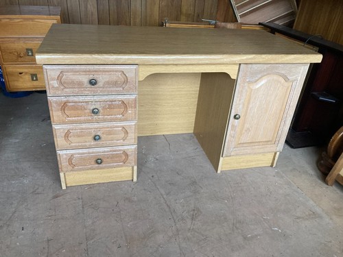 Limed desk dressing table - limed,