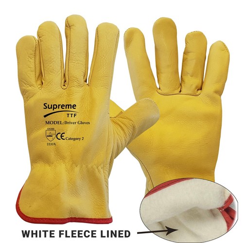 Supreme leather safety gloves - safety,
