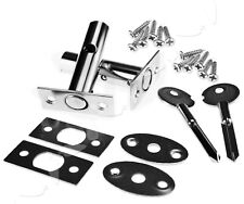 2 Pieces Security Door Bolts Secure Strong Deadbolt Rack Bolts + Fitting