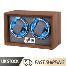 Watch Winder Automatic 2 Watches Display Box Rotator Watches Display Case UK