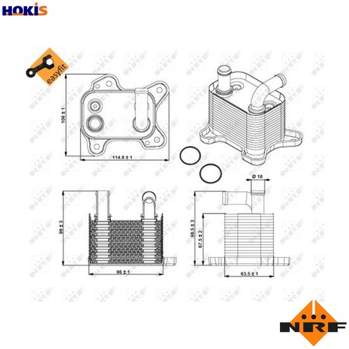 Oil cooler automatic - oil,