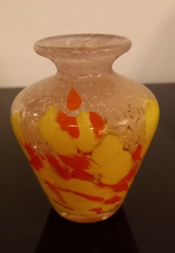Vintage mdina glass vase - vintage, small