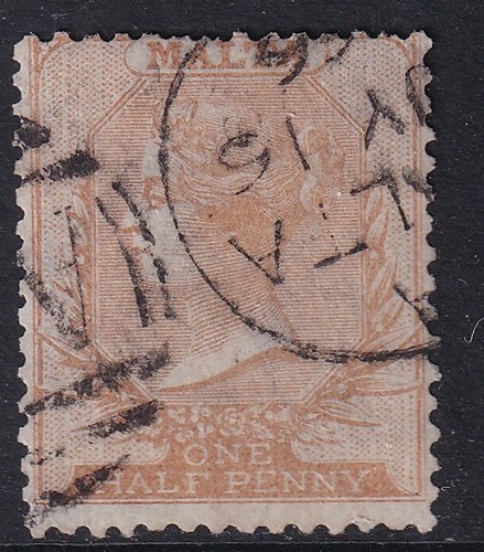 Malta 1872 sg8 d orange - malta,