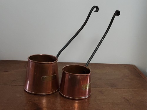 Two vintage copper cider - two,