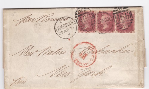 1871 three penny - x, 1d