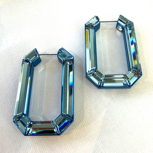 Swarovski lucent hoop - swarovski, earrings