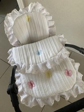 Dolls White Pram Set