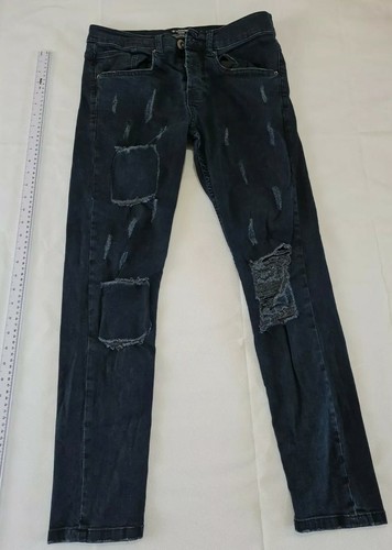 Mens denim jeans twisted - jeans,