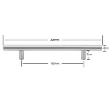 Brushed Steel T Bar Handles