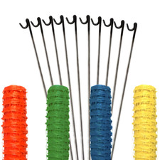 Plastic Mesh Fencing 1mx50m WITH PINS - Temporary Garden Event Pet Safety Fence