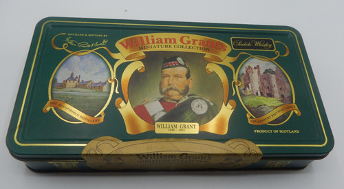 Vintage hinged tin - tin, william