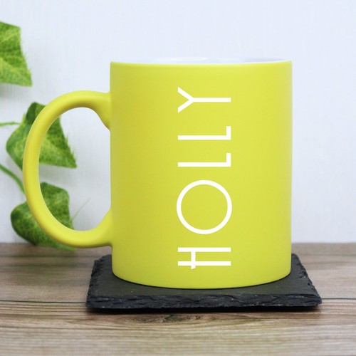 Personalised neon coffee mug - neon,