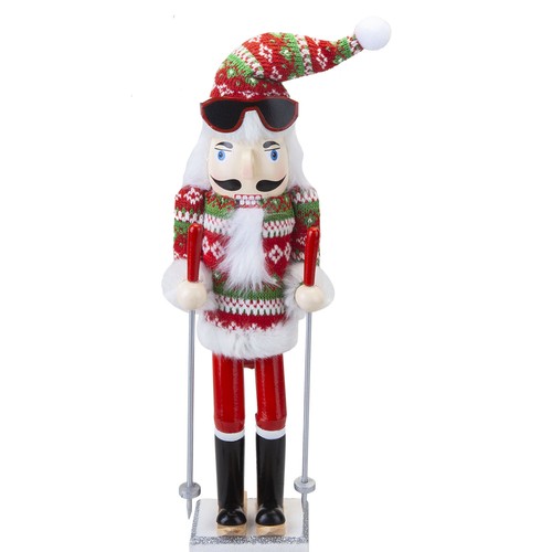 Nutcracker skier wooden - skier,