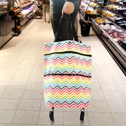 Grocery cart wheels - on,