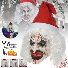SCARY CLOWN MASK OVERHEAD HORROR EVIL HALLOWEEN FANCY DRESS COSTUME Universal