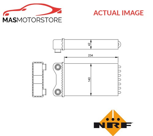 Heater radiator exchanger lhd - radiator,