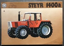 STEYR 1400a TRACTOR Agricultural Sales Brochure DEC 1974 #TS 283/74e