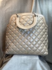 A Lamb Of London Quilted Leather Caramel Coloured Bag