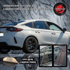 CARBON KAZE CARBON FIBER DOOR PILLAR COVERS - HONDA CIVIC MK11 FL5 TYPE R