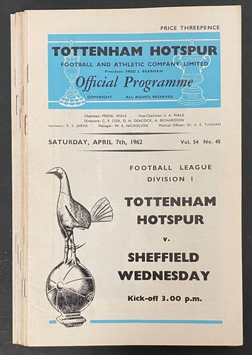 Tottenham 1961 1962 season - 1961/1962,