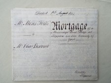 Vellum Indenture 1882 concerning property in Kippax Yorkshire