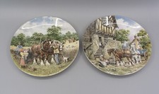 Wedgwood Collectors Plate's "Morning In The Farmyard" "Binding The Corn" Chapman